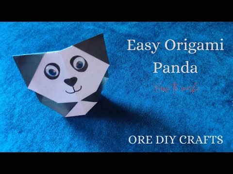🐼✨ Easy Origami Panda Tutorial – Cute & Adorable! ✨🐼