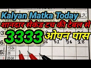 🔥Kalyan Trick Today 13-04-2026! Kalyan Bazar Chart! Kalyan Fix open & jodi!Kalyan Trick Live