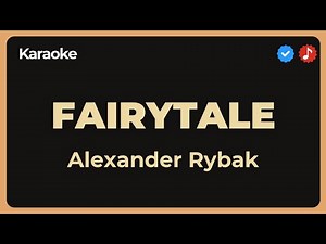 Alexander Rybak - Fairytale (Karaoke)