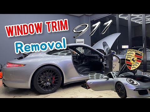 Porsche 911 991 window trim removal