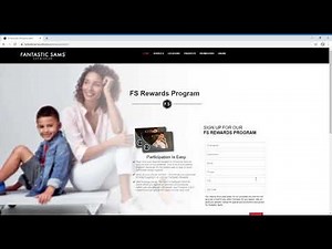 Fantastic Sams website introduction