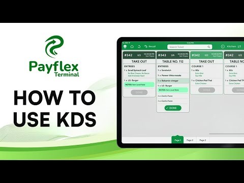 Payflex POS- How to use KDS