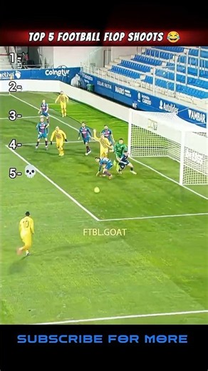 Top 5 faliure shoots😭 #shorts # #football #highlights