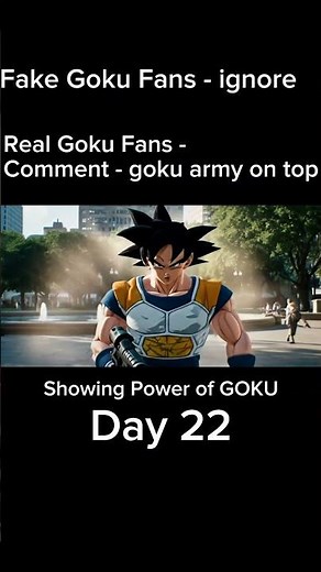 Showing power of Goku day 22 #dragonballz #goku #shorts