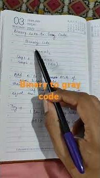 binary to gray code #shorts #shortsfeed #class11th #class12th #numbersystem