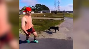 Watch this Marine run with shelter dogs to help them get adopted