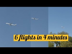I Saw 6 Flights in 4 Minutes! 😳✈️ Unbelievable Sky Traffic