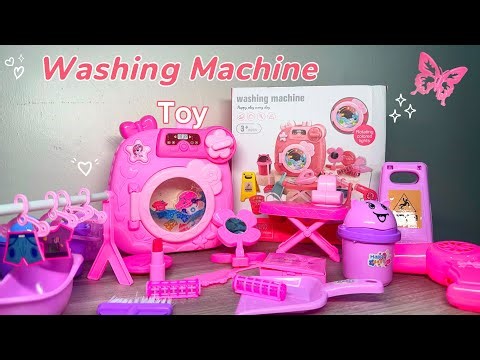 Washing Machine Toy Unboxing 🧺✨ | Satisfying Pretend Play for Kids 💕 (No Talking)