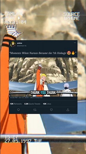 “Moments When Naruto Became the 7th Hokage 🤩🔥”#narutoedit #kakashihatake #uzumakinaruto