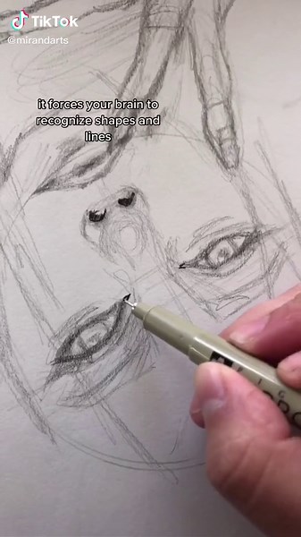 Upside Down Drawing Method for Improving Art Skills