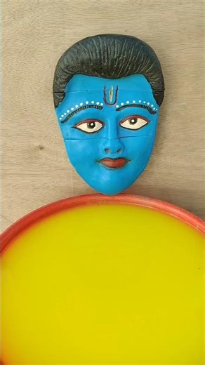 ru ru Rajasthani song🔥hu ru ru song🚩Krishna statue making at home🙏A laddu gopal#funny#ytshorts🚩