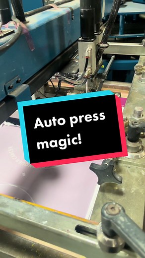 Our buddy Fred over at American Screen Supply let us print all 1100 t shirts on his auto press today! #tshirt #automatic #screenprinting #screenprinter #fyp #tshirts #ink #satisfying