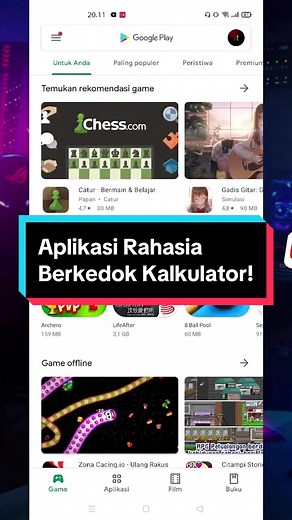 Aplikasi Rahasia Berkedok Kalkulator Android