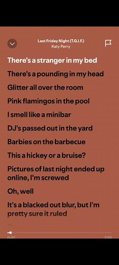 Last Friday Night (T.G.I.F) Lyrics by Katy Perry