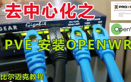 去中心化之PVE安装OPENWRT固件教程