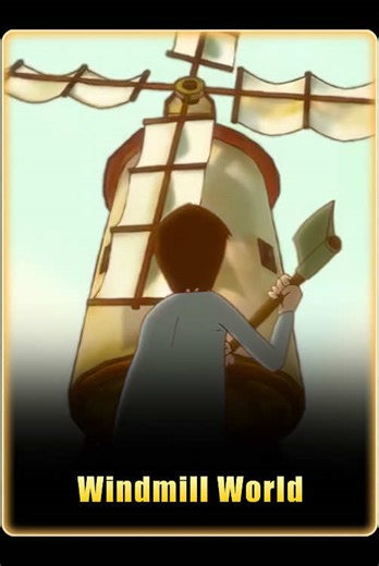 Exploring a Village with Windmills in the USA