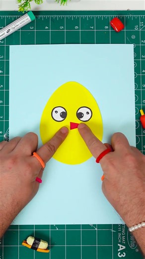 Crack the Egg! 🐣✨ Make a Cute Chick #craft #kids