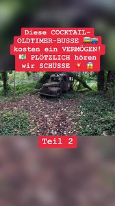 2.6K views · 3 comments | Diese COCKTAIL-OLDTIMER-BUSSE  kosten ein VERMÖGEN! PLÖTZLICH hören wir SCHÜSSE   #bus #auto #krankenwagen #lostplacesgermany #lostplace #lostplaces #deutschland #deutsch #wald | Losthistorie | Facebook