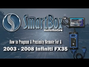 How to Program a Proximity Key to a 2003 - 2008 Infiniti FX35