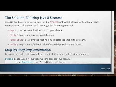 How to Retrieve a Default Postal Code from a Java Set of Addresses if None Exists?