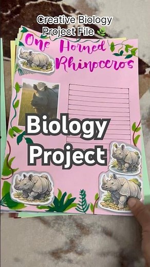 Creative biology project file 🌿 easy and creative pages 📚#biologyproject #creativeprojects #shorts