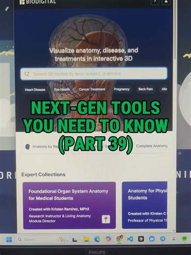 Explore the Human Body in 3D with NextGen Tools