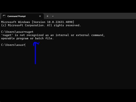 How to Download & Install Nuget .NET C in Windows nuget is not recognized as command Error