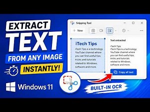 How to Extract Text from Any Image Instantly in Windows 11 (Free OCR Tool)