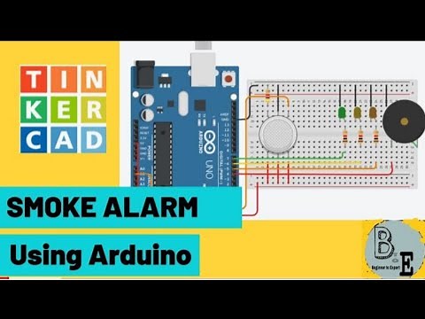 How To Make Smoke Alarm In Tinkercad || How To Use Gas Sensor Using Tinkercad || Part-1 || DP