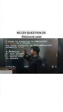 20- Naloxone (Narcan) Use 🚑 NCLEX Question Explained | Opioid Overdose Emergency Management
