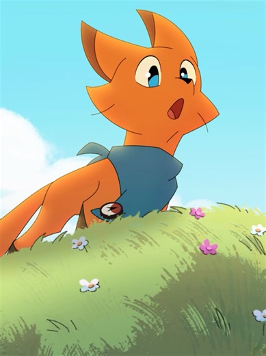 First shot from the pilot fully animated, backgrounded and composited! 🦊✨ #animation #indieanimation #makingof #tutorial #fyp