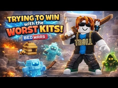 Trying to win with the worst kits in Roblox Bedwars!!(3 different kits)