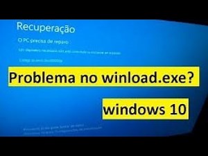 Como resolver erro de inicialização winload-exe-no-WINDOWS 10