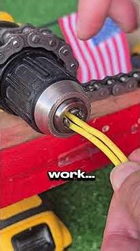Turning a drill into an automatic wire stripper and splicer #diy #electric #tools #lifehack #genius