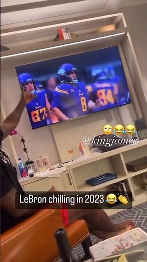 How LeBron brought in 2023 😂 (via @mrs_savannahrj) | #shorts
