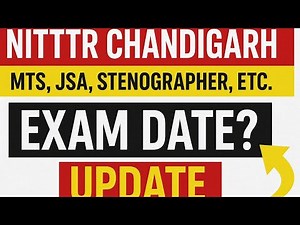 NITTTR Chandigarh Exam Date Update 2025