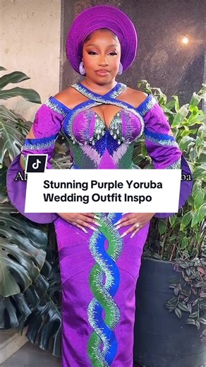 Absolutely Stunning Purple Yoruba Wedding Outfit Inspo 😍🔥. The Colour combinations! #nigerianwedding #yorubaweddings #nigeriantiktok🇳🇬🇳🇬🇳🇬❤️❤️🇳🇬🇳🇬🇳🇬 #yorubabride #nigerianbride 📹: @slayed_by_chris Dress: @ammacouture_