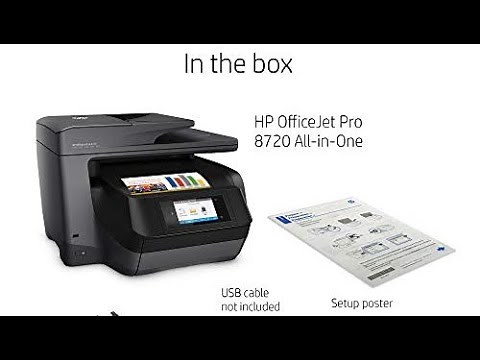 HP Officejet pro 8720 unboxing, setup & review