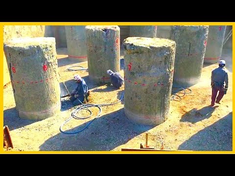 PILE FACTORY | Amazing Pole Piling Process