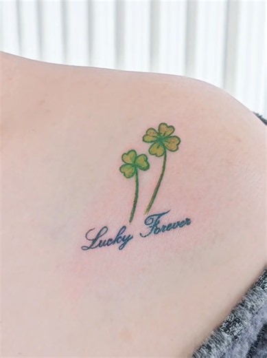 ☘️✨️Lucky forever☘️✨️#รอยสักมินิมอล #88inkblood #ร้านสักลาดพร้าว #ร้านสักกรุงเทพ #ร้านสักใกล้ฉัน