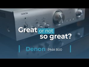 Is the Denon PMA800 amplifier cool or not so cool ?! We will test this integral to the fullest!