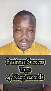 1.9K views · 46 reactions | Business Success Tips #4 - Keep records | Coach Roy Okonji | Facebook