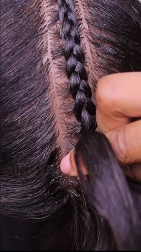 Cornrow Tutorial 🌽🔥 #cornrow #braids #tutorial