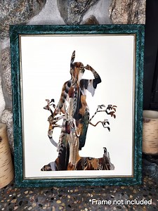 Native American Art, Native American Decor, Unique Feather Wall Art, Handmade Feather Art, Nature Inspired Artwork - Etsy