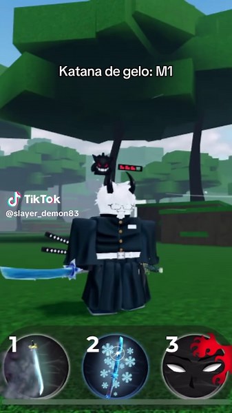 Showcase katana de gelo weak legacy!!! #roblox #weaklegacy2 #demonslayer #fouyou #pravoce