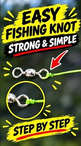 Easy Fishing Knot Tutorial: How to Tie a Strong Double Hook Knot‼️ #fishingknot #fishingshorts