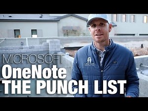 OneNote / How AFT Manages The Punch List For A Custom Home / Brad Leavitt / AFT Construction