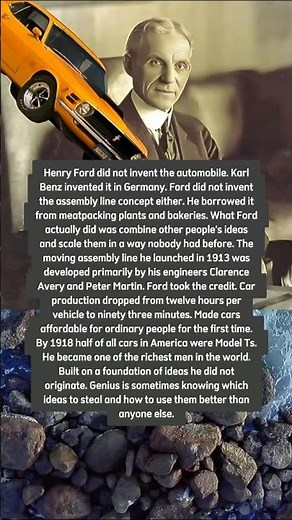 Henry Ford Did Not Invent the Car or the Assembly Line So What Did He Actually Do.