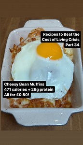 799K views · 4K reactions | Cheesy Bean Muffins for 471 kcals, 27g protein for only £0.80 per serving! Full breakdown below ⬇️ | Dave Fell | Facebook