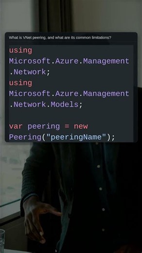 What is VNet Peering? | .NET Interview Question #Shorts #Csharp #Coding #Programming